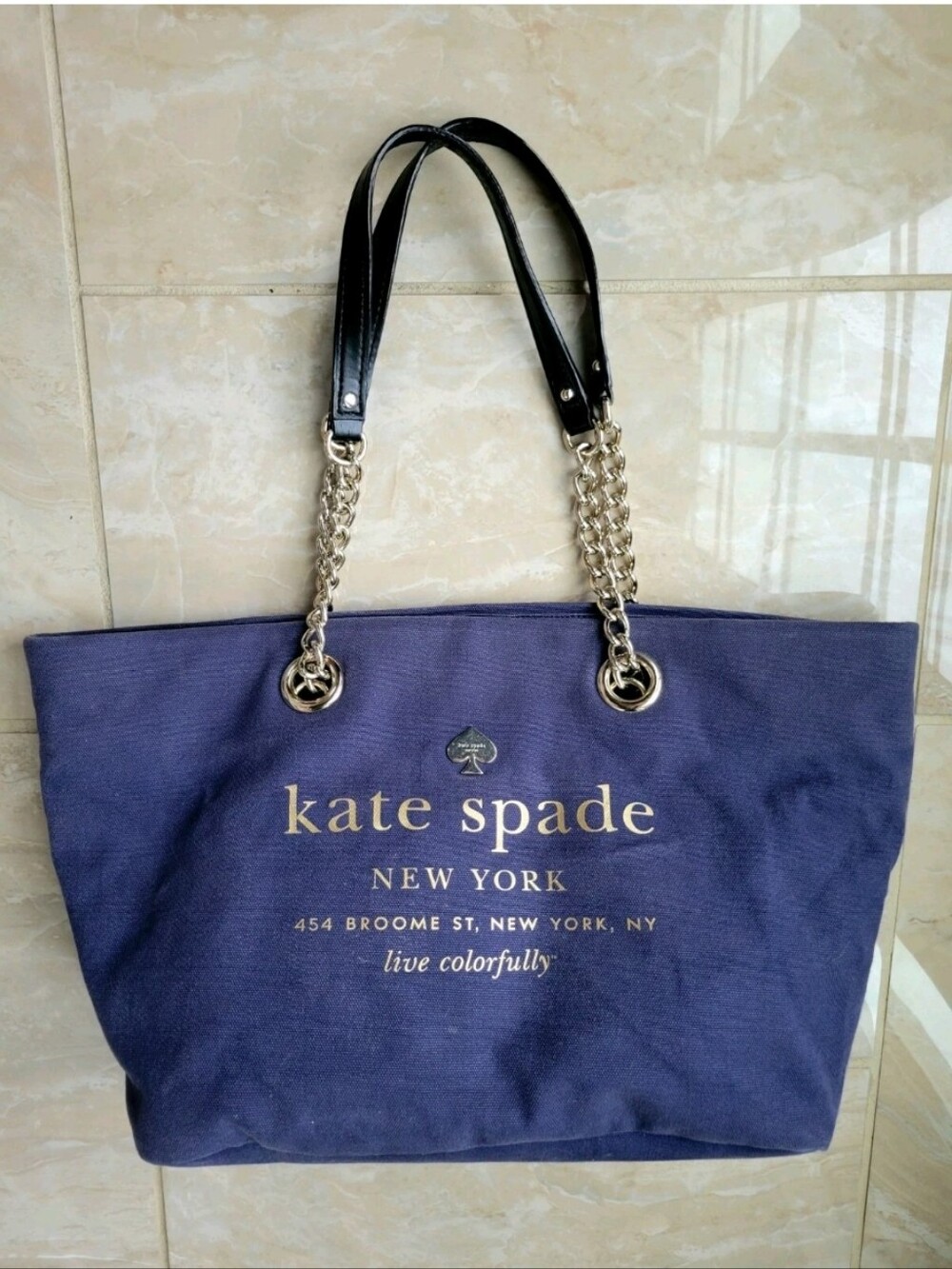Kate Spade East West Blue Shopper Tote